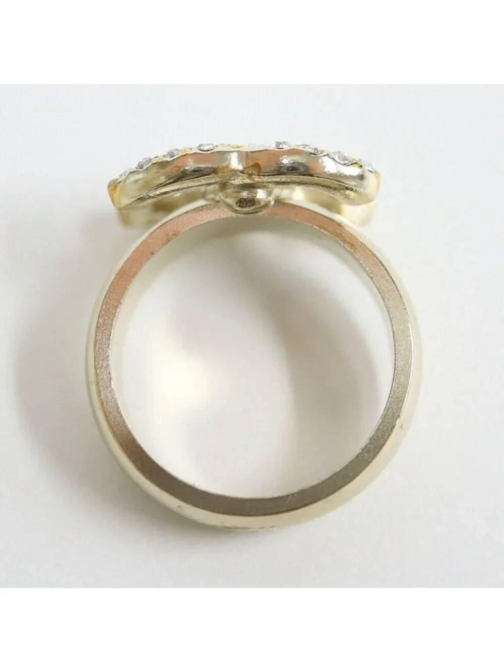 Chanel Ring CC Logo Rhinestone Metal - Picture 6 of 11